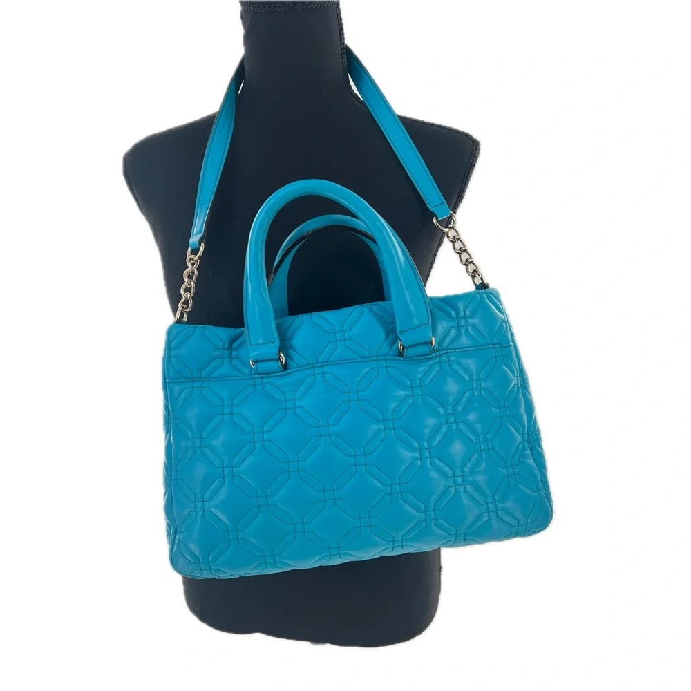 Kate Spade New York Astor Court Lila Quilted Shoulder Bag Deep Turquoise